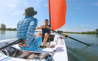 Row and sail micro-adventure in Bourgogne