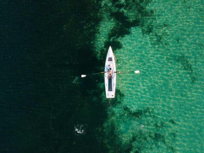 X Row bateau d’aviron loisir pour un rameur et un passager